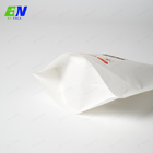 Упаковка еды Doypack дружелюбного белого Kraft бумажного мешка Eco бумажная стоит вверх сумка