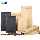 сумки кофе 250g 500g 1kg 5lb Kraft бумажные придают квадратную форму нижней упаковке фасолей