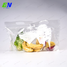 Сумки для упаковки фруктов и овощей Пластиковые прозрачные эко-поли пакеты с вентиляционными отверстиями Изготовленные на заказ сумки на молнии с печатью логотипа